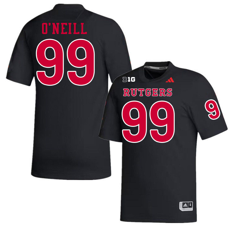 Rutgers Scarlet Knights #99 Eric O'Neill College Football Jerseys,Uniforms-Black